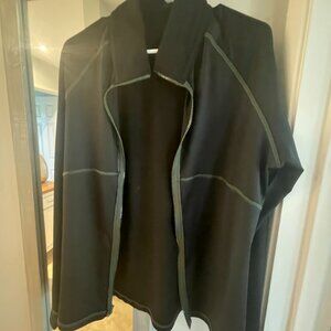 Vogo Athletica Black Sports Jacket with Olive Green Lining